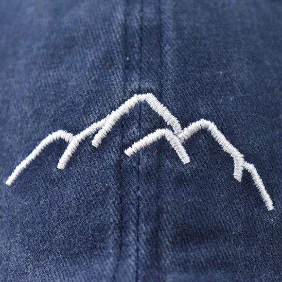 Blue Mountain Range Baseball Cap Embroidered Cotton Adjustable Dad Hat, Rockys - Picture 4 of 8